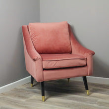 Rose Velvet Armchair